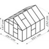 Vitavia Serre de jardin en polycarbonate Noir 8.3m²