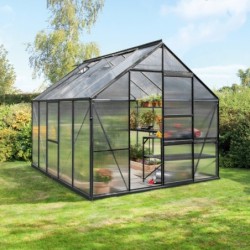 Vitavia Serre de jardin en polycarbonate Noir 8.3m²