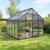 Vitavia Serre de jardin en polycarbonate Noir 8.3m²