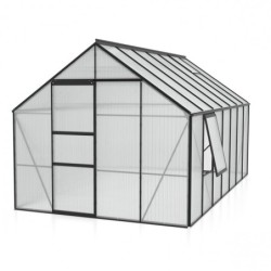 Vitavia Serre de jardin en polycarbonate Noir 11.5m²