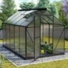 Vitavia Serre de jardin en polycarbonate Noir 6.2m²
