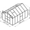Vitavia Serre de jardin en polycarbonate Vert 9.9m²