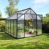 Vitavia Serre de jardin en polycarbonate Noir 8.3m²