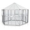 Vitavia Serre de jardin en verre Gris 9m²