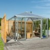 Vitavia Serre de jardin en verre Gris 10.2m²