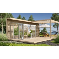 Vitavia Serre adossée Gris 7m²