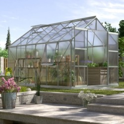 Vitavia Serre de jardin en polycarbonate Gris 9.9m²
