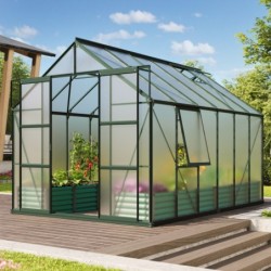 Vitavia Serre de jardin en polycarbonate Vert 9.9m²