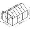 Vitavia Serre de jardin en polycarbonate Vert 9.9m²