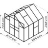 Vitavia Serre de jardin en polycarbonate Noir 6.7m²