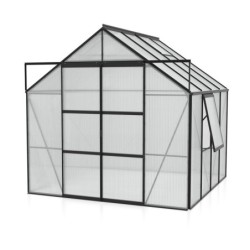 Vitavia Serre de jardin en polycarbonate Noir 6.7m²