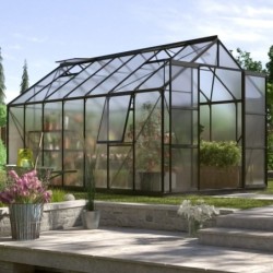 Vitavia Serre de jardin en polycarbonate Noir 11.5m²