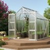 Vitavia Serre de jardin en polycarbonate Gris 6.7m²