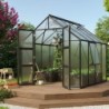 Vitavia Serre de jardin en polycarbonate Noir 6.7m²