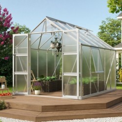 Vitavia Serre de jardin en polycarbonate Gris 8.3m²