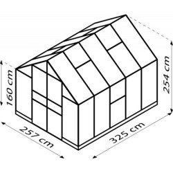 Vitavia Serre de jardin en polycarbonate Vert 8.3m²