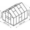Vitavia Serre de jardin en polycarbonate Vert 8.3m²
