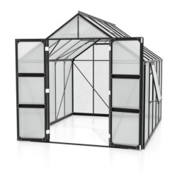 Vitavia Serre de jardin en polycarbonate Noir 8.3m²