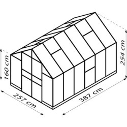 Vitavia Serre de jardin en polycarbonate Vert 9.9m²