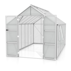 Vitavia Serre de jardin en polycarbonate Gris 11.5m²