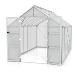 Vitavia Serre de jardin en polycarbonate Gris 11.5m²