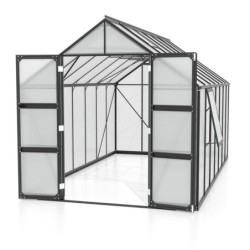 Vitavia Serre de jardin en polycarbonate Noir 11.5m²