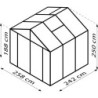 Vitavia Serre de jardin en polycarbonate Noir 6.2m²
