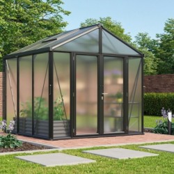 Vitavia Serre de jardin en polycarbonate Noir 6.2m²