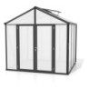 Vitavia Serre de jardin en polycarbonate Noir 6.2m²
