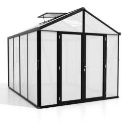 Vitavia Serre de jardin en polycarbonate Noir 8.1m²