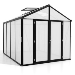 Vitavia Serre de jardin en polycarbonate Noir 8.1m²