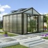Vitavia Serre de jardin en polycarbonate Noir 10m²