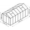 Vitavia Serre de jardin en polycarbonate Noir 13.8m²