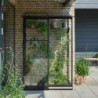 Halls Serre de jardin en verre Noir 0.8m²