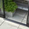 Halls Serre de jardin en verre Noir 0.8m²