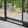 Halls Serre de jardin en verre Noir 14.7m²