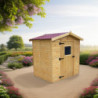 Abri de jardin en bois 2,56m² + plancher - Habrita