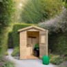 Abri de jardin en bois 2,56m² + plancher - Habrita