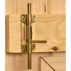 Abri de jardin en bois massif 16m² – madriers 28mm - Habrita