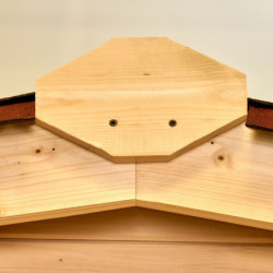 Abri de jardin en bois massif 20m² – madriers 28mm - Habrita