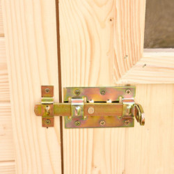 Abri de jardin en bois massif 3,8m² – madriers 20mm - Habrita