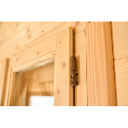 Abri de jardin en bois massif semi-habitable 20m² – Habrita