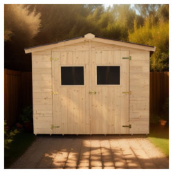 Abri en bois massif 5,76m² Habrita