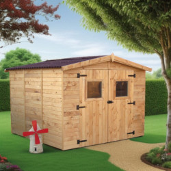 Abri en bois massif 5,76m² Habrita