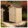 Abri en bois massif certifié 2,03m² - panneaux 16mm + plancher