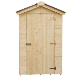 Abri en bois massif certifié 2,03m² - panneaux 16mm + plancher