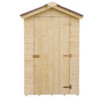 Abri en bois massif certifié 2,03m² - panneaux 16mm + plancher