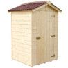 Abri en bois massif certifié 2,03m² - panneaux 16mm + plancher