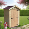 Abri en bois massif certifié 2,03m² - panneaux 16mm + plancher