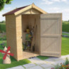 Abri en bois massif certifié 2,03m² - panneaux 16mm + plancher